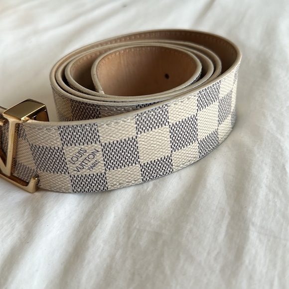 Louis Vuitton Waist Belt Damier Azur LV Initiales Damier Azur Pattern - Picture 3 of 12